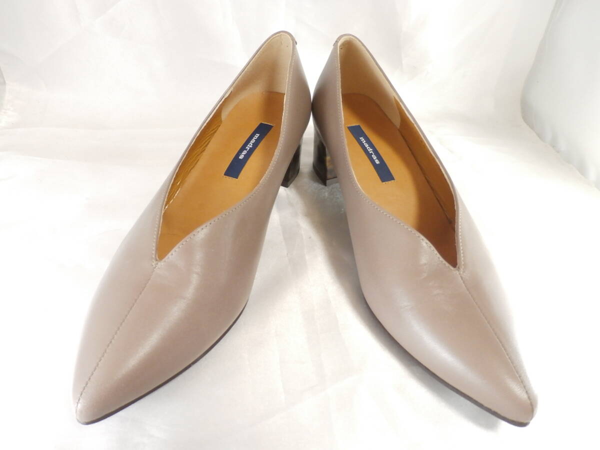 madras*ma gong s* original leather pumps * made in Japan *23* trying on only * search ....23