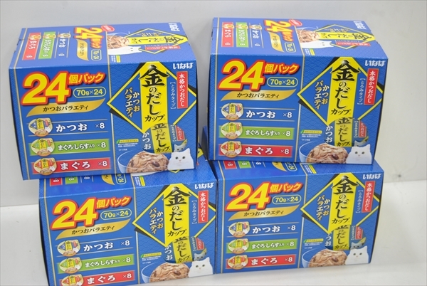 【DT-506】キャットフード 猫用レトルト 金のだしカップ かつおバラエティ 24個パック 4個 まとめ売りの画像5