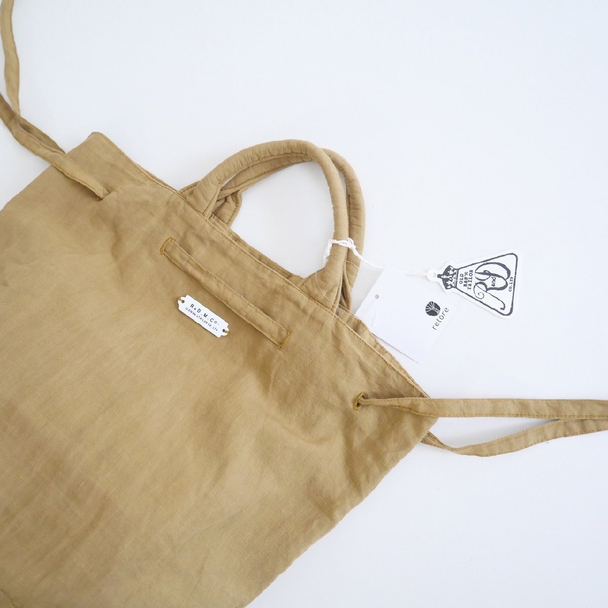 未使用 / R&D.M.Co- オールドマンズテーラー / DRAWSTRING BAG ドローストリングバッグ / 2208-0057の画像7