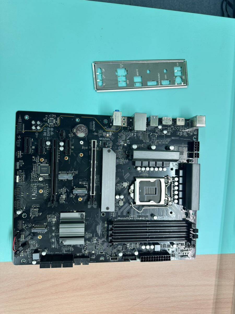 【ジャンク】ASROCK H570 Phantom Gaming 4 Intel第10世代Coreプロセッサー対応 ATX規格マザーボード LGA1200の画像1