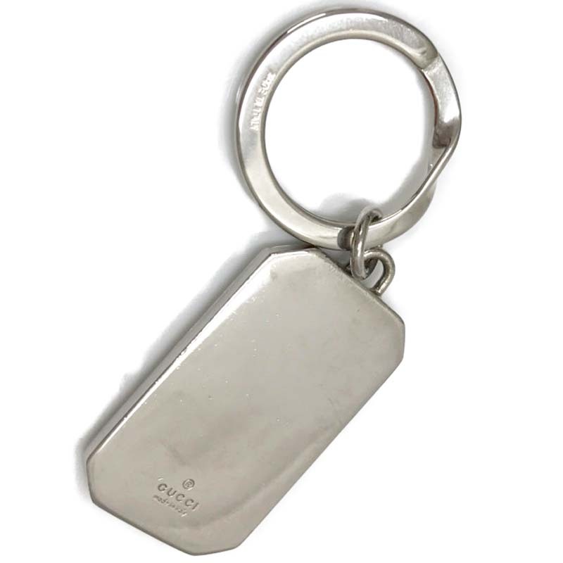  Gucci silver key ring key holder charm GG box attaching accessory lady's men's used GUCCI