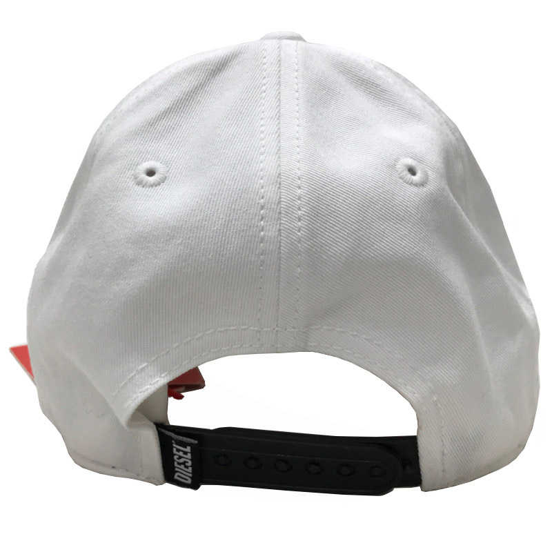 ディーゼル キャップ 帽子 ベースボールキャップ ロゴ刺繍 ホワイト サイズ02 約60cm-64cm メンズ レディース A03699 未使用 DIESEL_画像5
