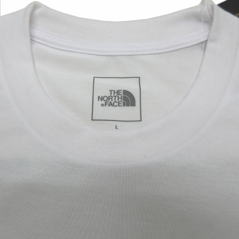 ザノースフェイス THE NORTH FACE Tシャツ 半袖 クルーネック ホワイト 迷彩 カモフラージュ サイズ L 170-180cm メンズ 未使用 古着の画像5