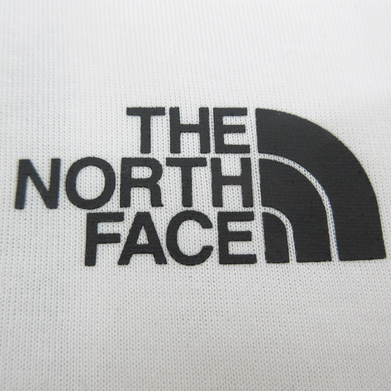 ザノースフェイス THE NORTH FACE Tシャツ 半袖 クルーネック ホワイト 迷彩 カモフラージュ サイズ L 170-180cm メンズ 未使用 古着の画像4