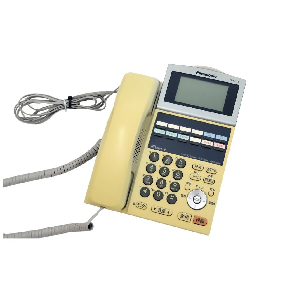 080801K パナソニック 12ボタン漢字標準電話機 デジタルフォン VB-F411KA-S J1B_画像1