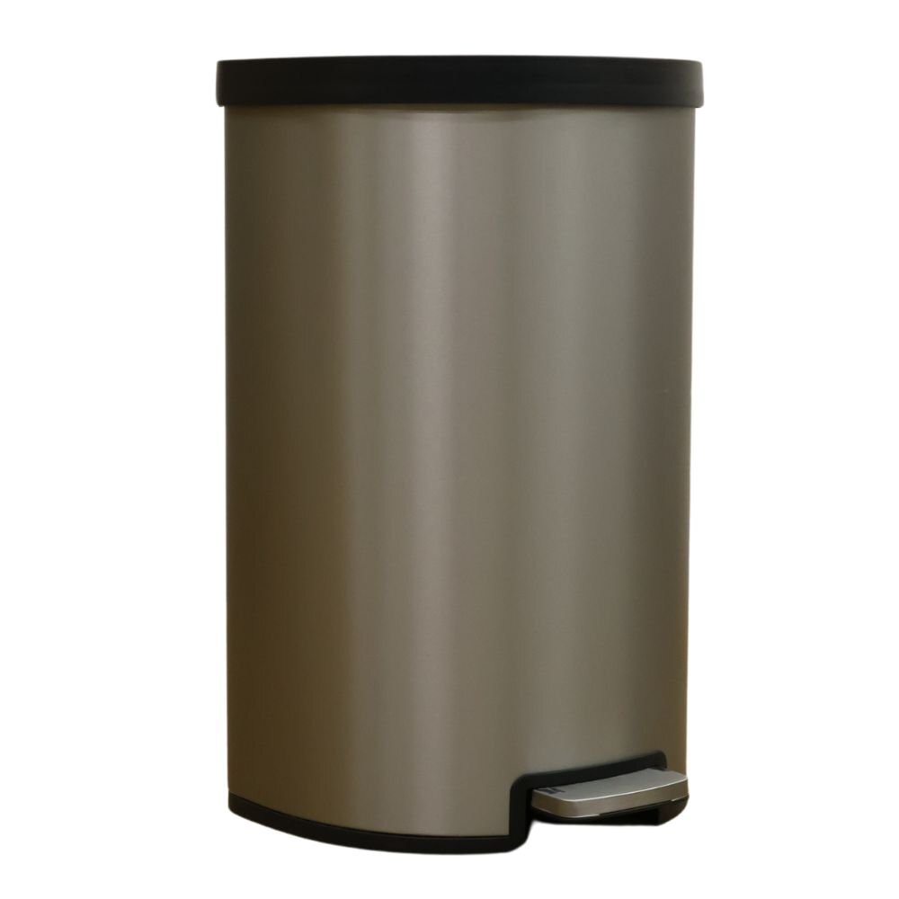 k042801k4 exhibition goods Kohler( Cola -)45 liter semi round stainless steel waste basket silver D