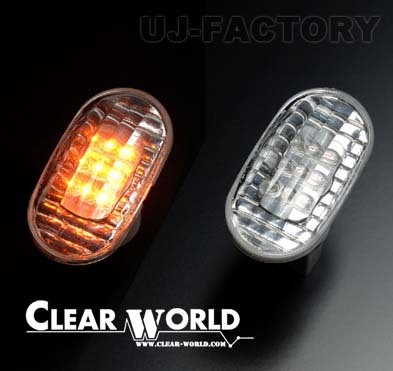 CLEAR WORLD クリアワールド LEDサイドマーカー クリアレンズ スズキ ジムニー JB23W ※5型まで (1998/08～2005/10) SMS-01L_画像1