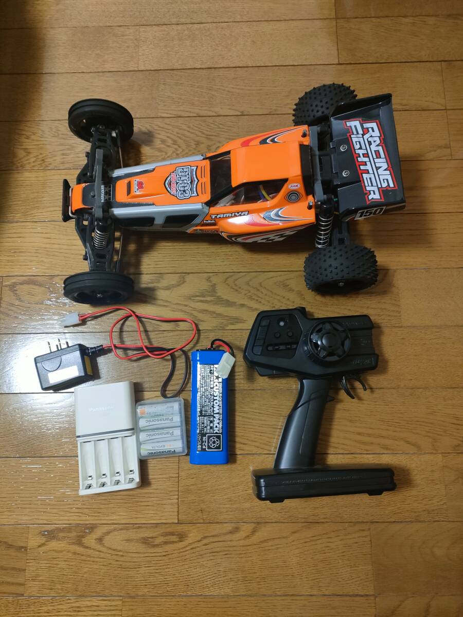 TAMIYA タミヤ ラジコン DT03 レーシングファイター 2WD racing fighter ラジコンRC FINESPEC2.4G ファインスペック パナソニック 充電池の画像1