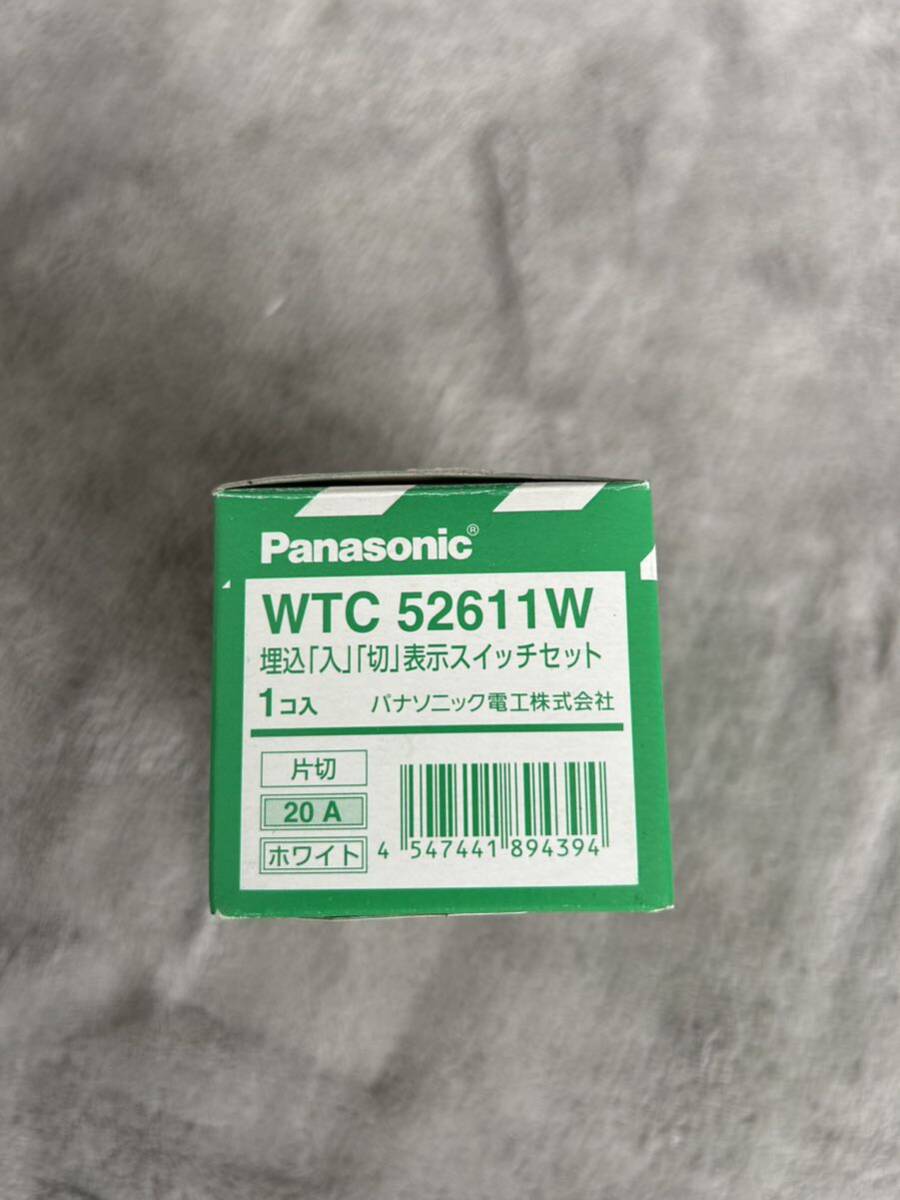 【F467】Panasonic WTC 52611W 埋込「入」「切」表示スイッチセット 片切 20 A ホワイト パナソニック_画像5