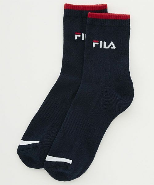  новый товар FILA носки 2 пара 25-27cm черный чёрный темно-синий темно-синий носки filler Golf быстрое решение 