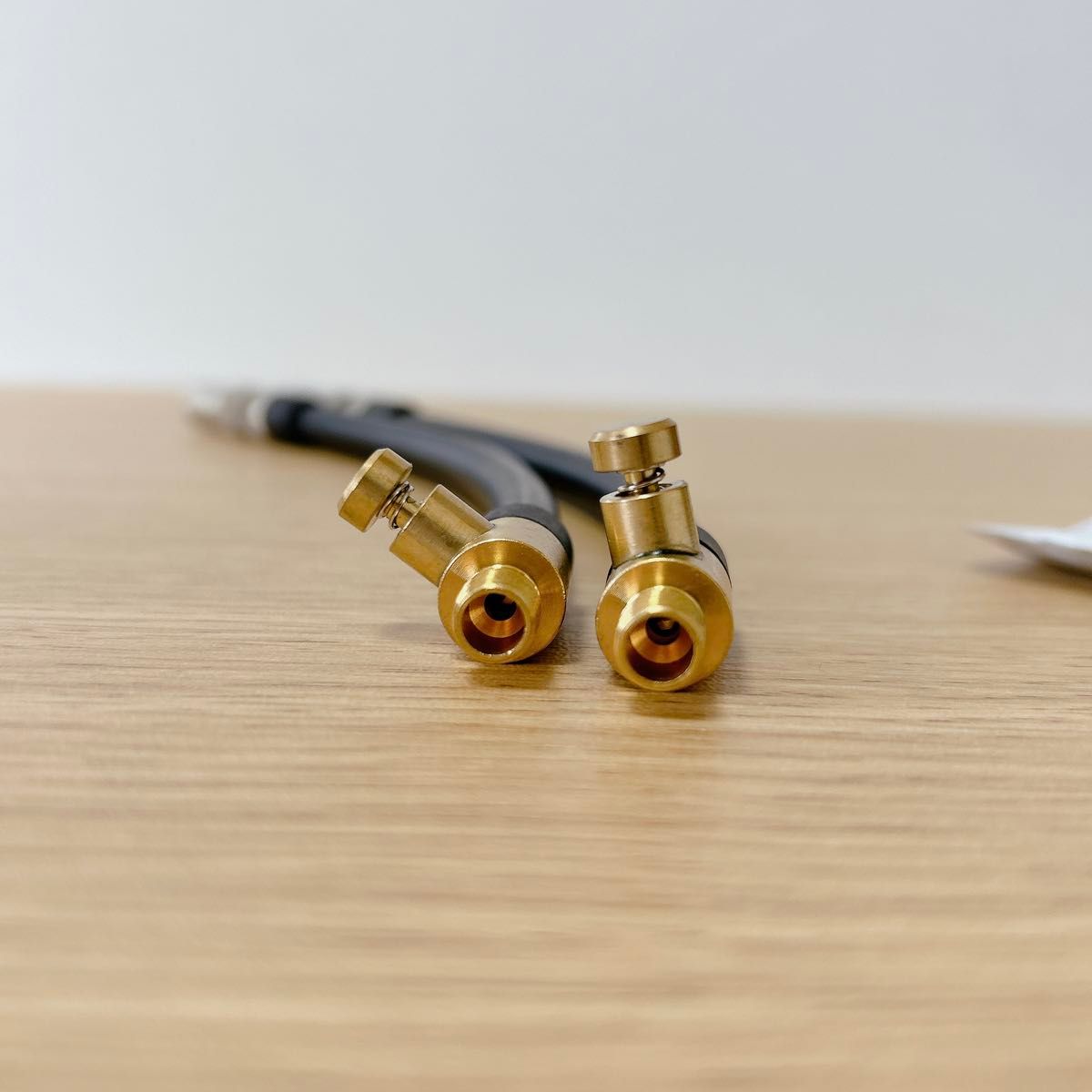 チューブタイヤバルブ接続パイプ　クイックコネクト用 長さ20 cm 2個セット