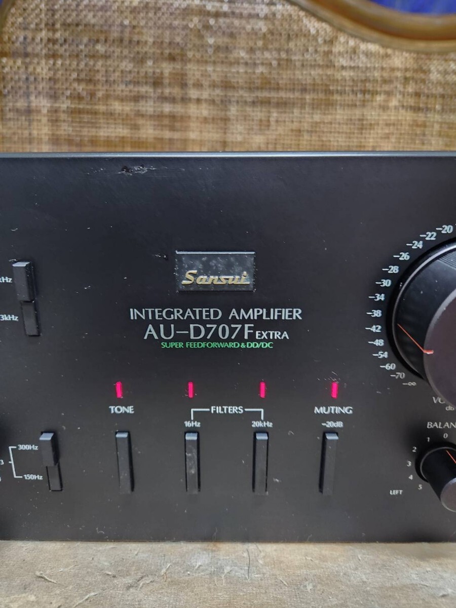  rarity! service completed work properly beautiful goods! landscape high class pre-main amplifier AU-D707F EXTRA