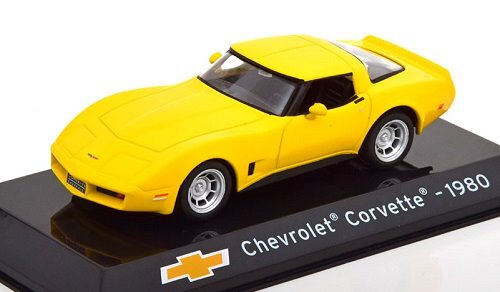 Altaya 1/43 Chevrolet * Corvette C3 coupe yellow 1980 Supercars Collection