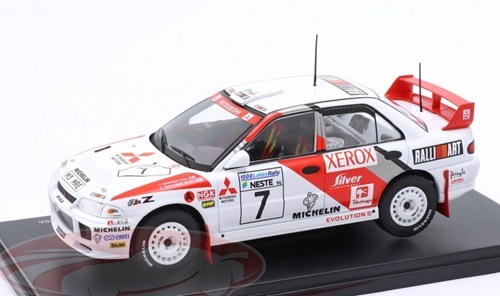 Altaya 1/24 Mitsubishi Lancer Evo3#7 T. Makinen 1996 1000 Lake Rally Championship