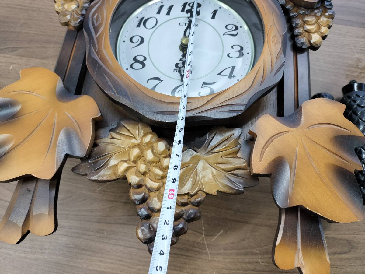 CITIZEN シチズン 鳩時計 掛時計 4MJ232 電池式 リズム時計工業 動作品の画像8
