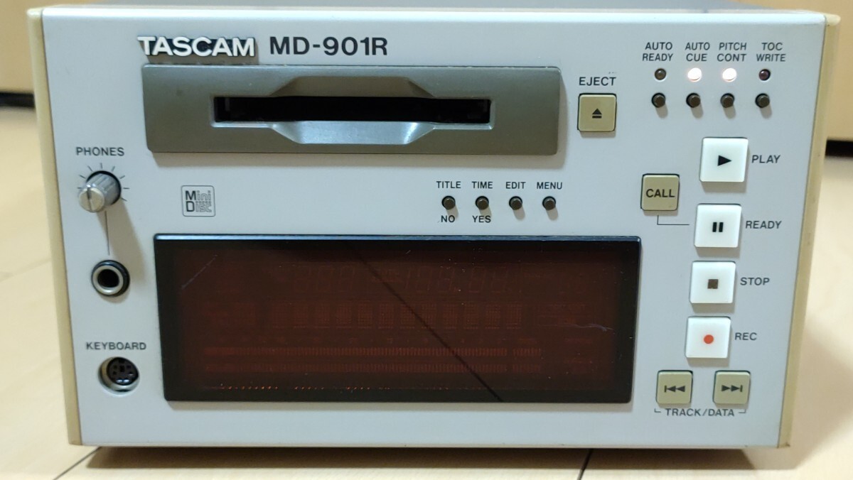 [ склад регулировка ]TASCAM Tascam для бизнеса радиовещание произведение для MD магнитофон MD-901R [Used Mini-Disc Recorder MD901R][ Junk ] осмотр ) TEAC Teac 
