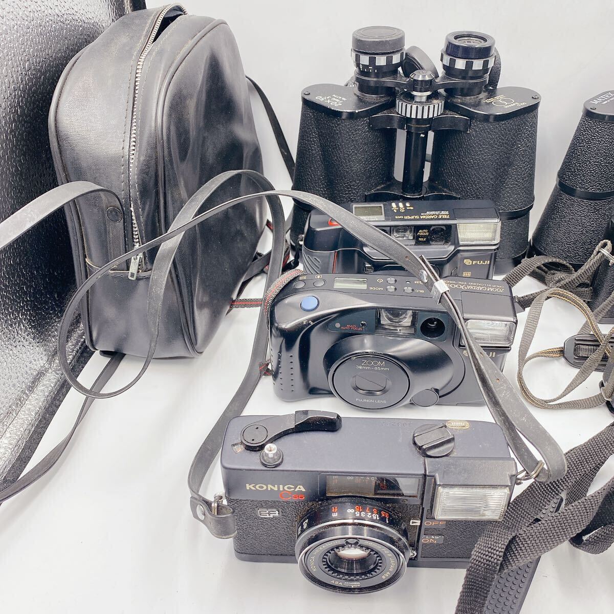 フィルムカメラ 双眼鏡 おまとめ Canon Fuji OLYMPUS KONICA YASHICA MATEX GOLDSURPASS ジャンク扱 111200 ☆1円スタート_画像3