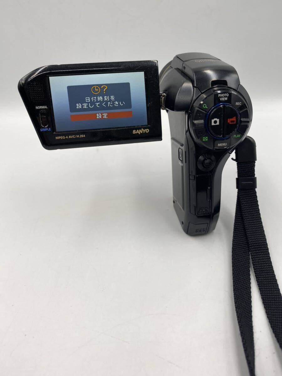 動作品 SANYO サンヨー デジタル ムービー HD1010 Xacti ハンディーカメラ 充電器 ☆1円スタートの画像2