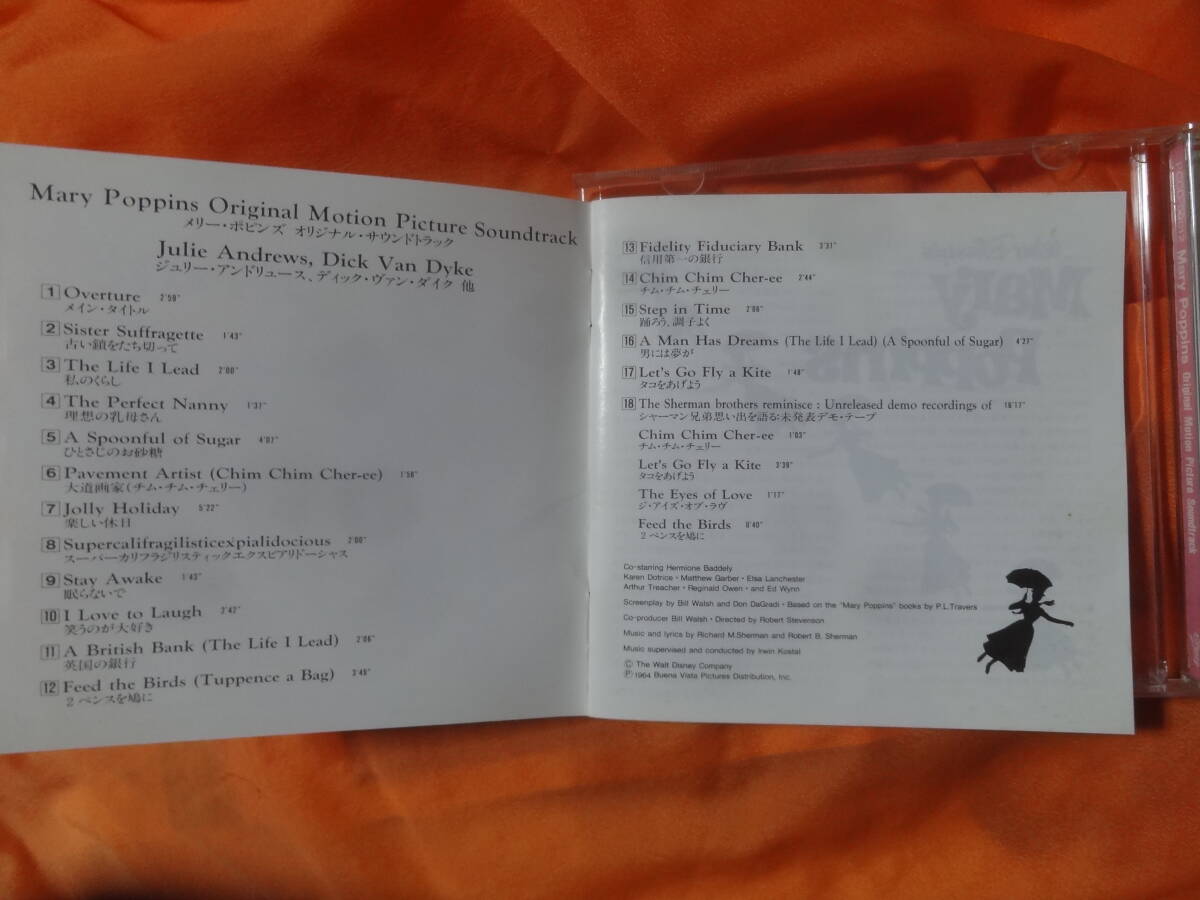 ☆メリー・ポピンズ オリジナル・サウンドトラック 中古CD チム・チム・チェリー シャーマン兄弟インタビュー収録の画像5