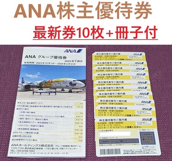 ANA株主優待券10枚+冊子付の画像1