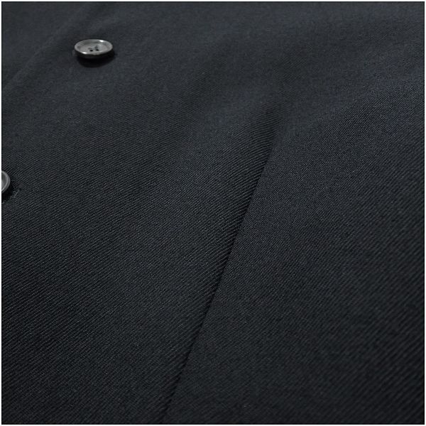 COMME des GARCONS コムデギャルソン 丸襟ウールジャケット 裏地リボン柄 W8J005 S ブラックの画像9
