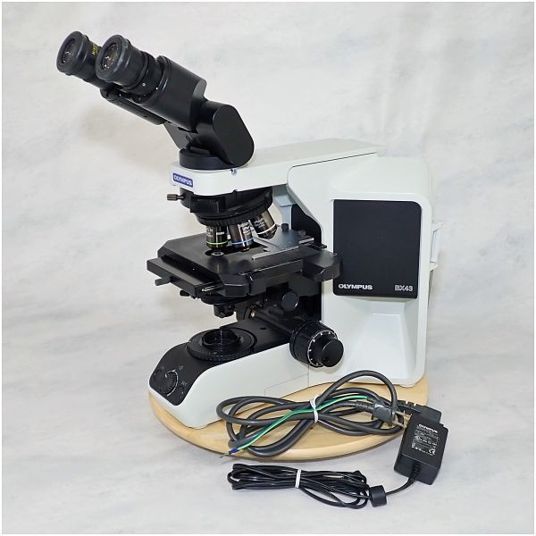 OLYMPUS オリンパス システム生物顕微鏡 BX43F 接眼レンズ・対物レンズ5本付き UPlanFL N 4x 20x / UPlanFI 10x 40x 100xの画像1
