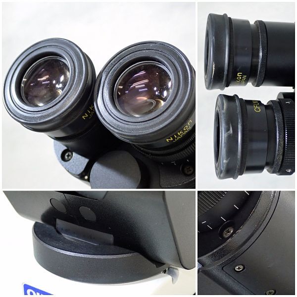 OLYMPUS オリンパス システム生物顕微鏡 BX43F 接眼レンズ・対物レンズ5本付き UPlanFL N 4x 20x / UPlanFI 10x 40x 100xの画像8