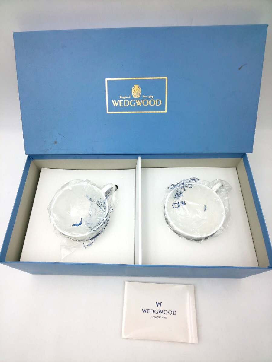 未使用☆WEDGWOOD コロシアム ティーカップセット ペア イギリス製☆COLOSSEUM ウェッジウッド MADE IN ENGLAND こ2520の画像1