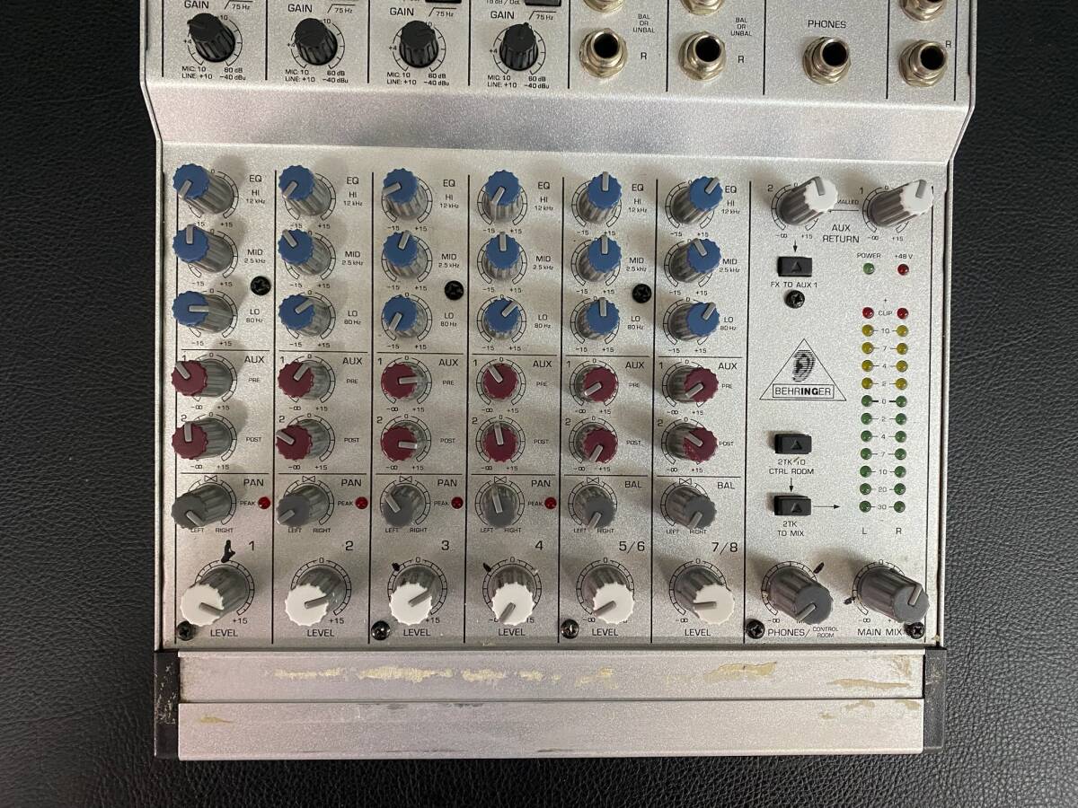 BEHRINGER EURORACK MX 802A ベリンガー 8チャンネルミキサー 音楽 機材 240401-35_画像3