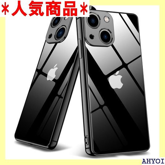 iPhone 13 mini 用ケース クリア TPU レンズ保護 滑り防止 人気 携帯カバー 黒 YZ3-9 533