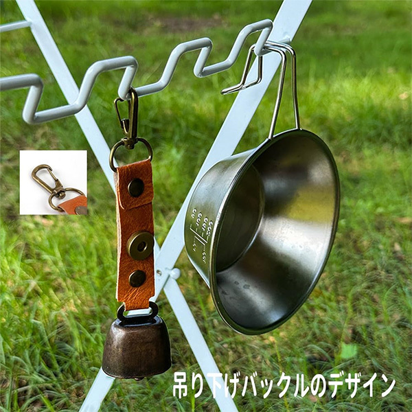 熊よけ鈴 熊よけベル トレッキング鈴 熊鈴 消音機能付き 登山 キャンプ アウトドア 真鍮 熊よけグッツ 熊よけ ブラック_画像3