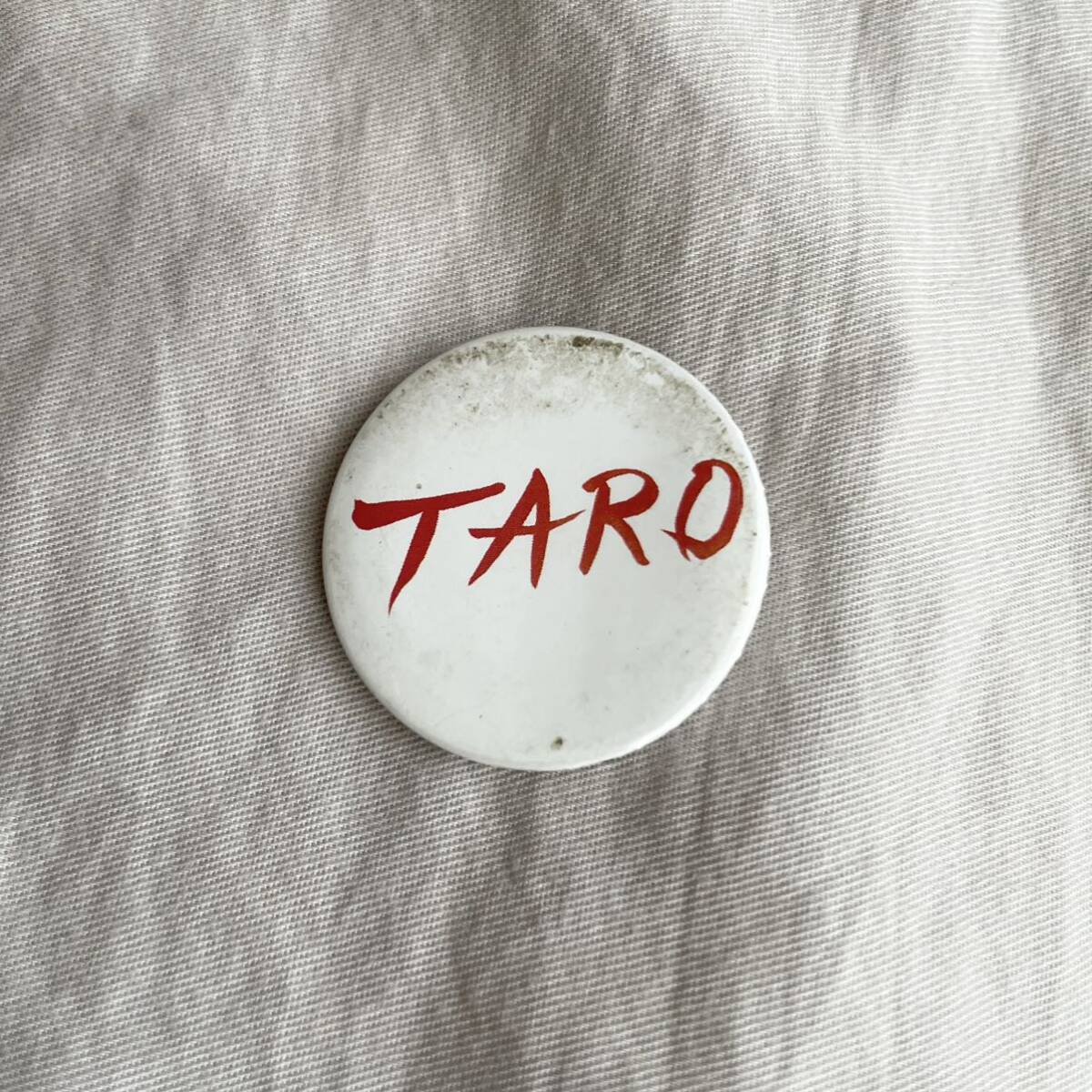 80s~ Vintage Button Badge TARO 岡本太郎 アート ピンバッジ ピンズ 缶バッジ ヴィンテージ ビンテージ 40s 50s 60s 70s 80s_画像1