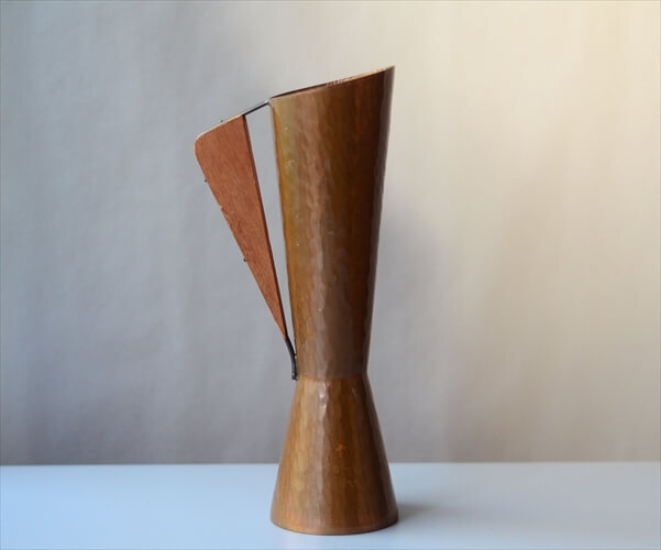  Germany from wooden steering wheel. kopa- Jug pitcher pitcher vase flower vase one wheel .. flower base Vintage antique _ig3887