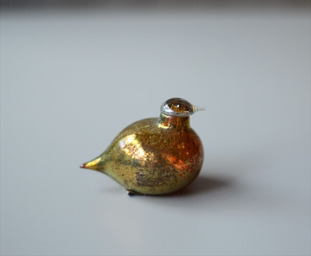 iittala Nuutajarvi Birds Oiva Toikka バード ガラスの鳥 Hippiainen Goldcrested オブジェ ヴィンテージ アンティーク_ig3876の画像2