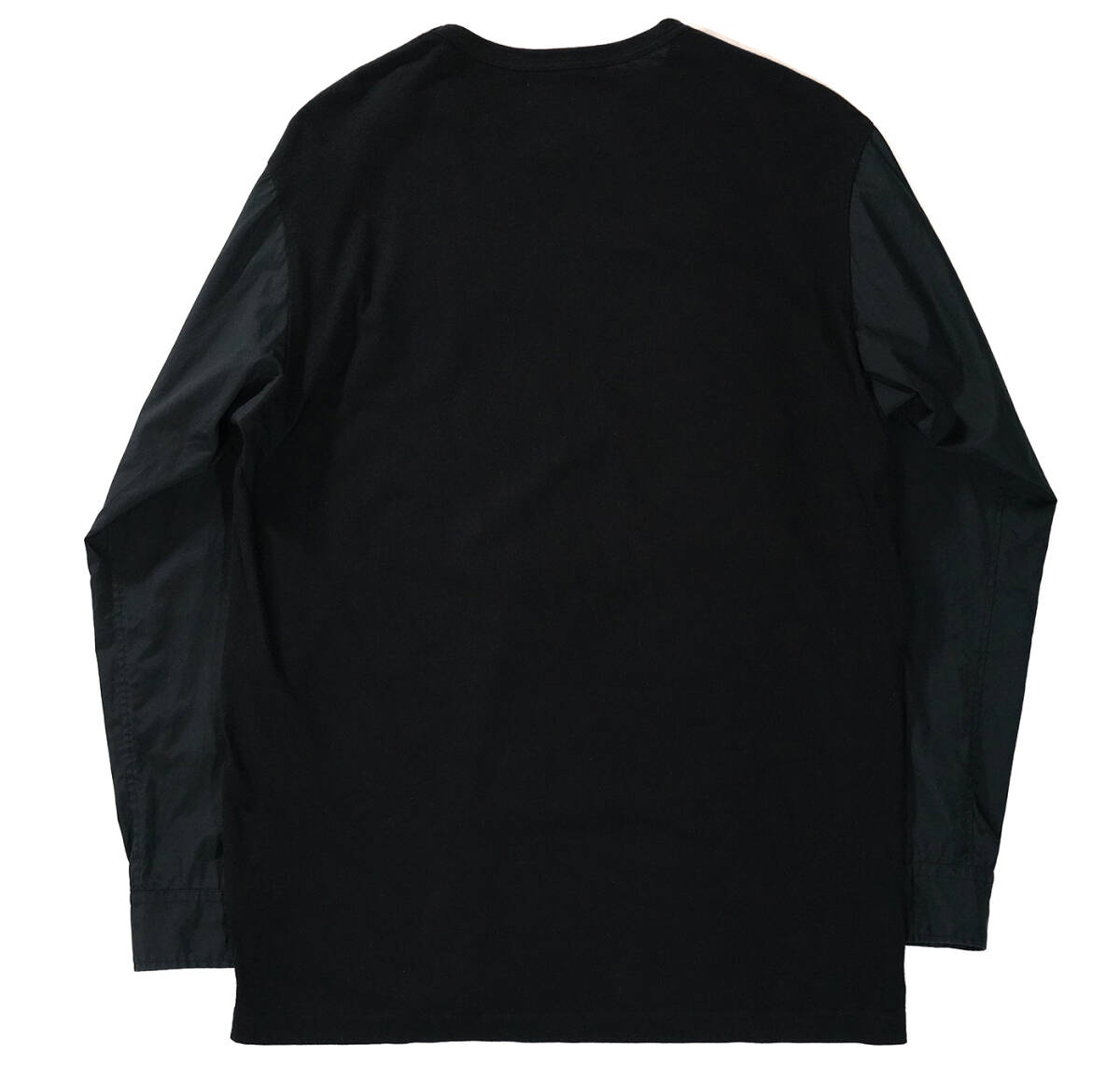「 Yohji Yamamoto POUR HOMME YYH スカルワッペン ロングスリーブ Tシャツ 袖切替 シャツ 」ヨウジヤマモトプールオム 3サイズ の画像2