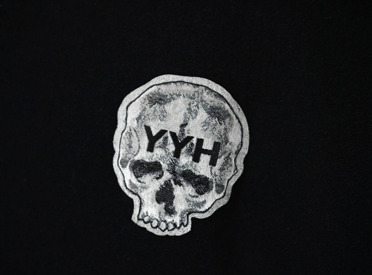 「 Yohji Yamamoto POUR HOMME YYH スカルワッペン ロングスリーブ Tシャツ 袖切替 シャツ 」ヨウジヤマモトプールオム 3サイズ の画像5