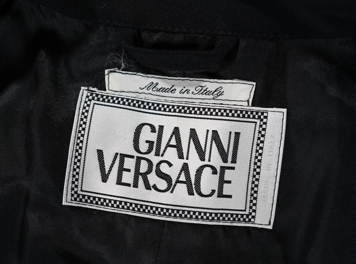 「 イタリア製 80s 90s Vintage GIANNI VERSACE ジップ ジャケット ブルゾン 」ジャンニ ヴェルサーチ アーカイブ 46サイズ メンズ_画像9