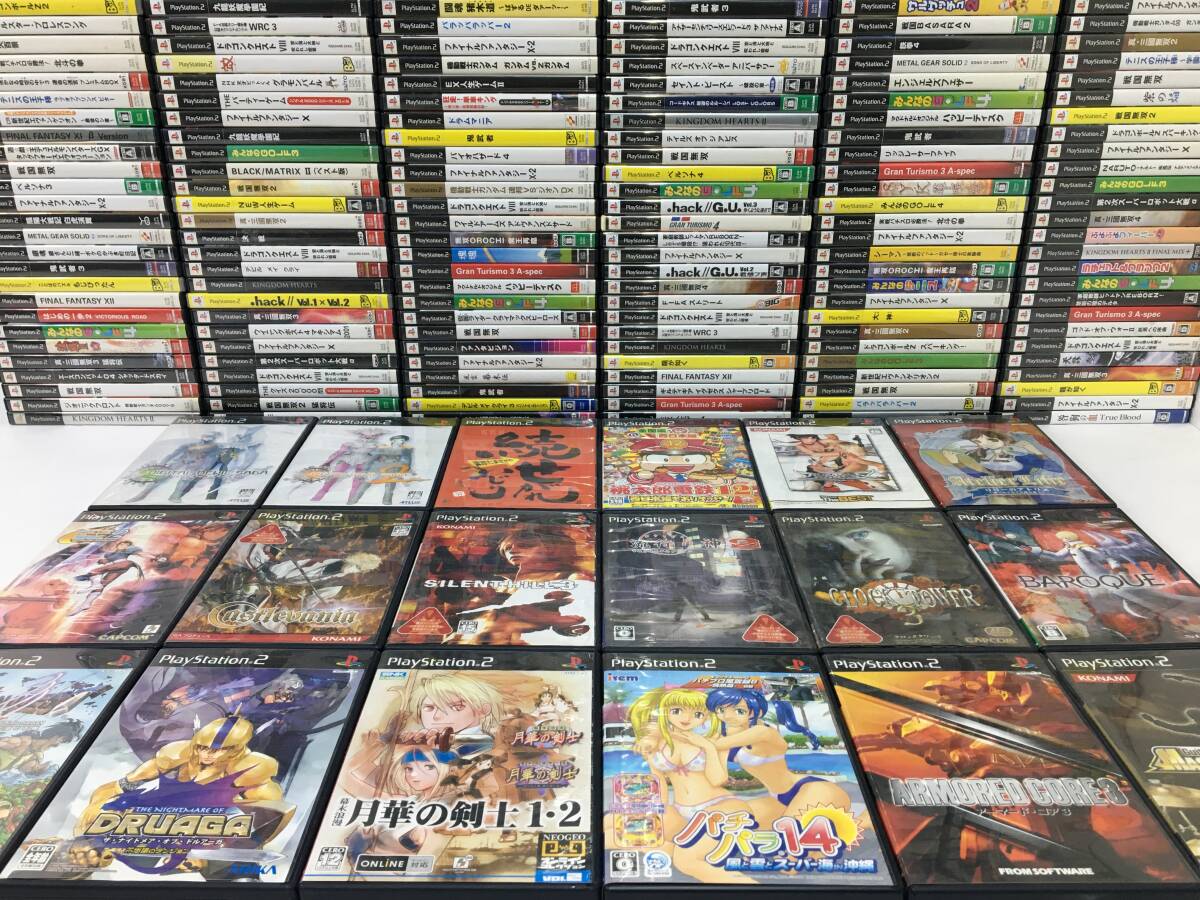 ★☆ケ106 PS2 プレステ2 ソフト 300本 まとめ売り 月華の剣士1・2 パチパラ14 サイレントヒル3 ザ・ナイトメア・オブ・ドルアーガ 他☆★の画像1