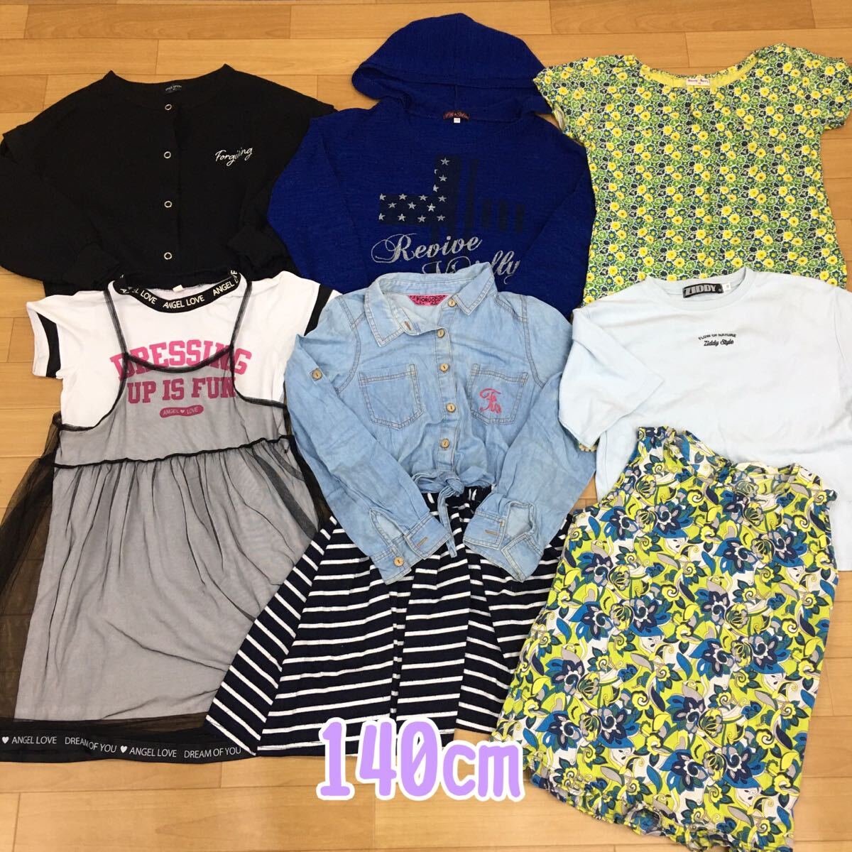 □4-43 子供服 女の子 ブランド まとめ 53点 サイズ80〜140cm 女の子 キッズ ジュニア トップス ボトムス ワンピース アウター 大量 _画像8