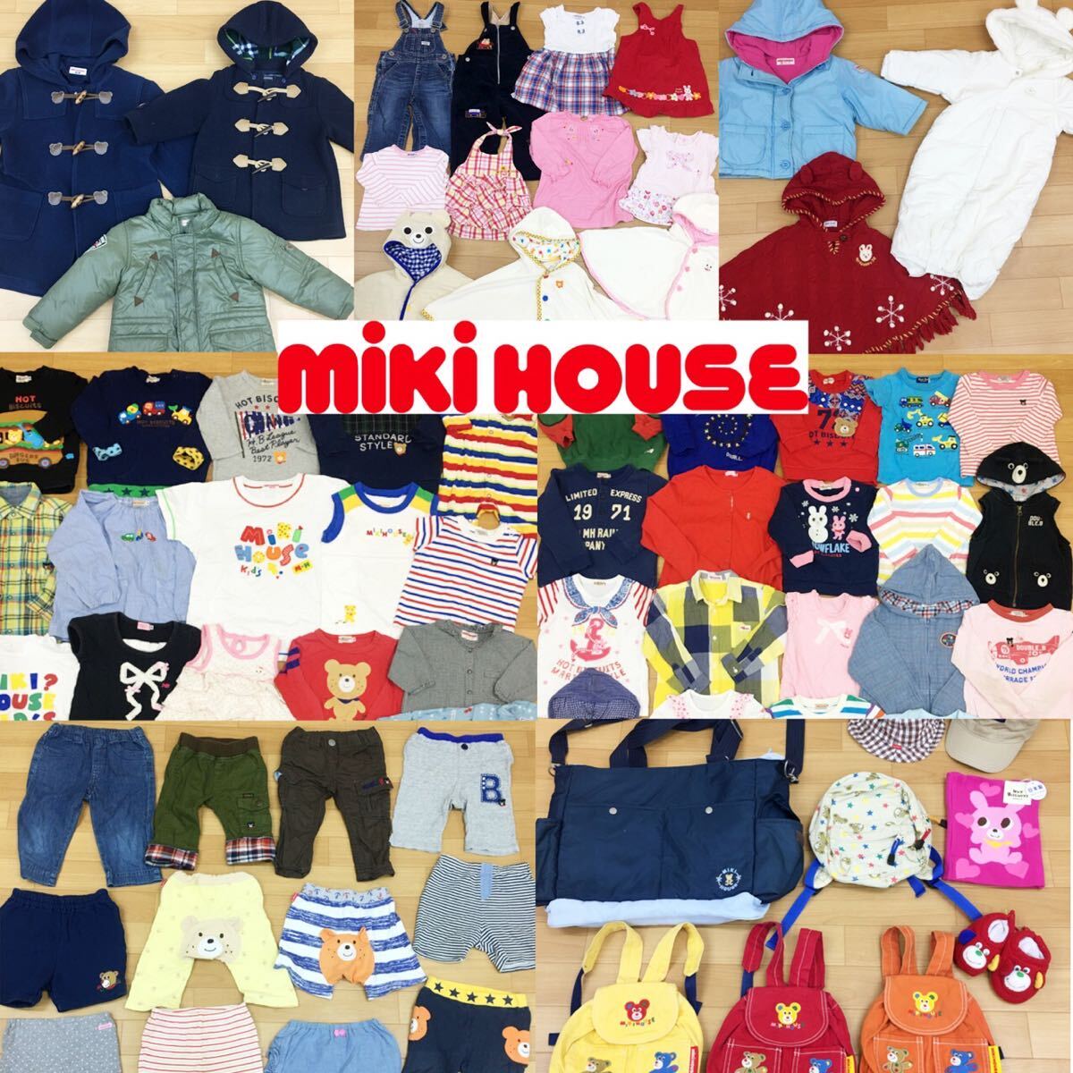 *5-5 miki house Miki House 1 иен старт суммировать 77 пункт baby Kids Junior ребенок одежда много tops низ рюкзак девочка мужчина 