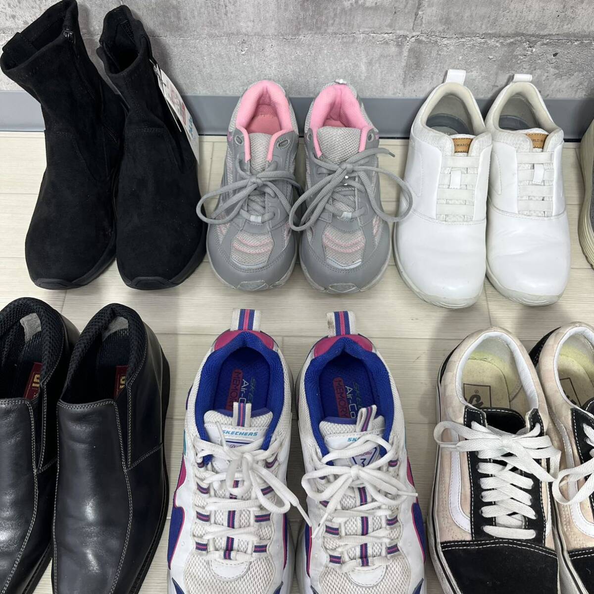 M5-5#① мужской обувь продажа комплектом 20 позиций комплект размер 25cm~28cm спортивные туфли спортивная обувь Adidas NIKE др. спортивный бюстгальтер ndo