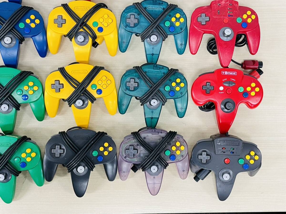 Nintendo 64 ニンテンドー 64 コントローラー 40個 まとめ売り クリアブルー クリアレッド クリアパープル E-4の画像7