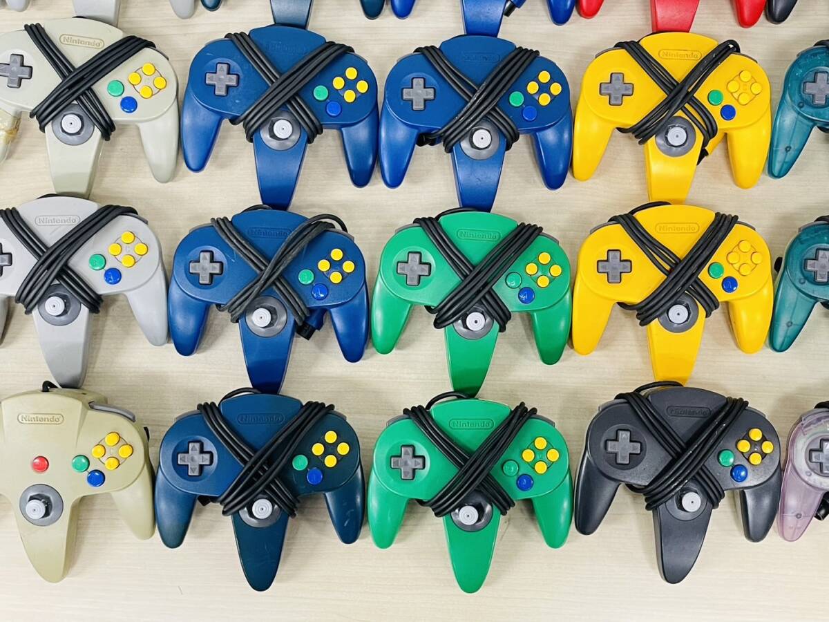 Nintendo 64 ニンテンドー 64 コントローラー 40個 まとめ売り クリアブルー クリアレッド クリアパープル E-4の画像5