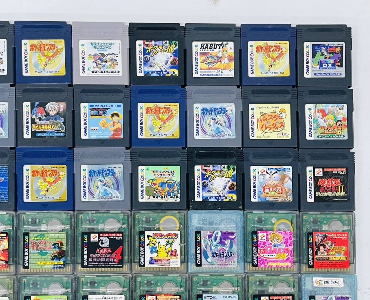 Nintendo GameBoy Color ニンテンドー ゲームボーイ カラー ソフト 117本 まとめ売り ドンキーコング 遊戯王 ポケモンピンボール E-20の画像6