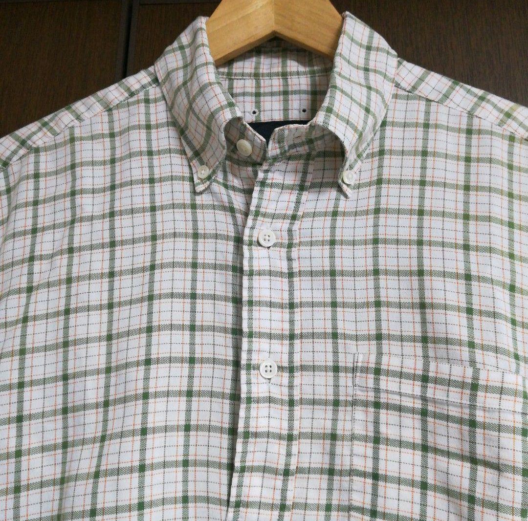 SOPHNET. ソフネット ボタンダウンプルオーバーシャツ トリコロール チェック MADE IN JAPAN 日本製 Mサイズ
