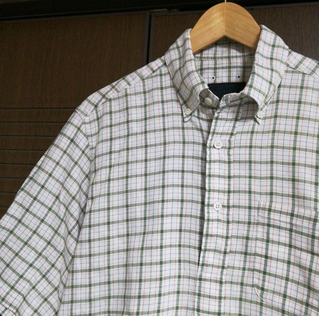 SOPHNET. ソフネット ボタンダウンプルオーバーシャツ トリコロール チェック MADE IN JAPAN 日本製 Mサイズ