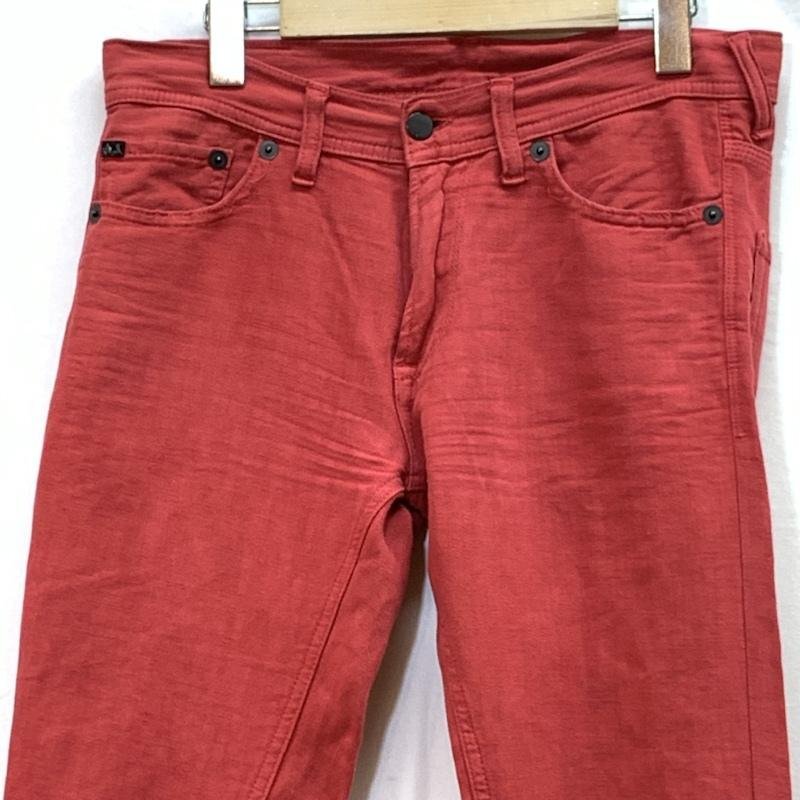  Armani стрейч цвет брюки обтягивающий прочее низ 28 дюймовый красный / красный 