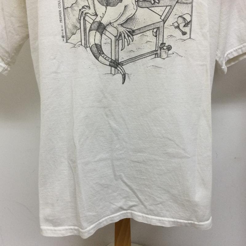 古着 DEL SOL デル ソル USA製 カメレオンプリント 半袖Tシャツ Tシャツ Tシャツ XL 白 / ホワイト プリント_画像3