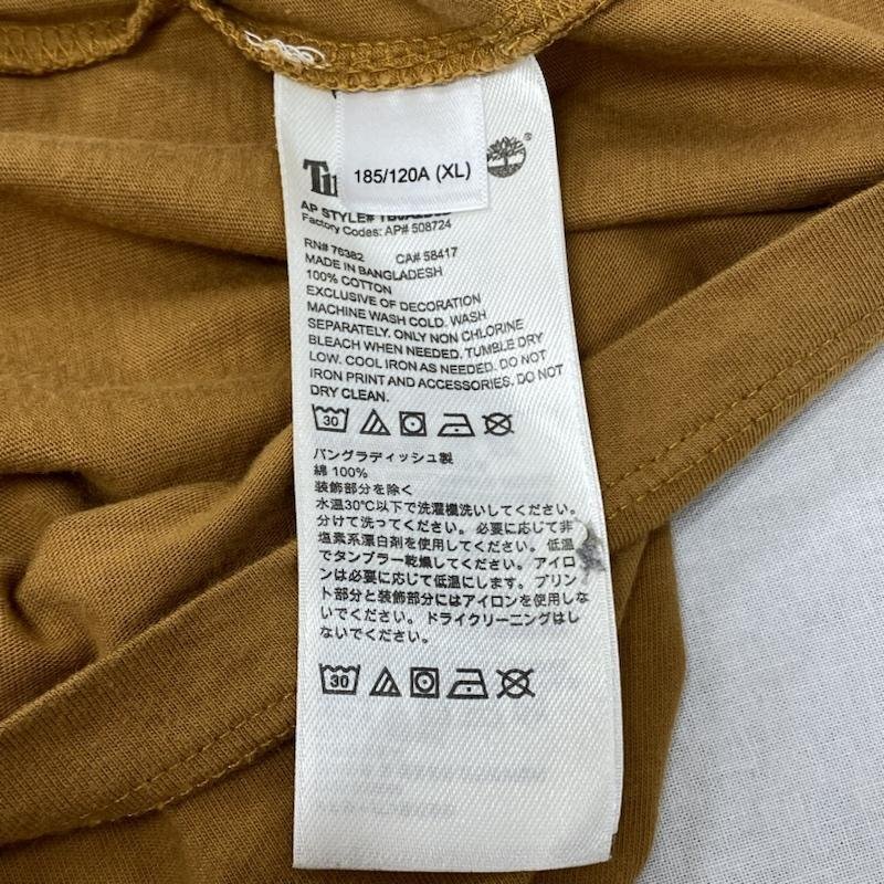 ティンバーランド Timberland 半袖 ロゴ プリント Tシャツ XL Tシャツ Tシャツ XL キャメル / キャメル ロゴ、文字 X プリント_画像8