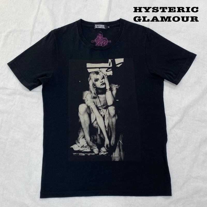 ヒステリックグラマー HYSTERIC GLAMOUR × Courtney Love コートニーラブ コラボ 0201CT13 S Tシャツ Tシャツ S 黒 / ブラックの画像1